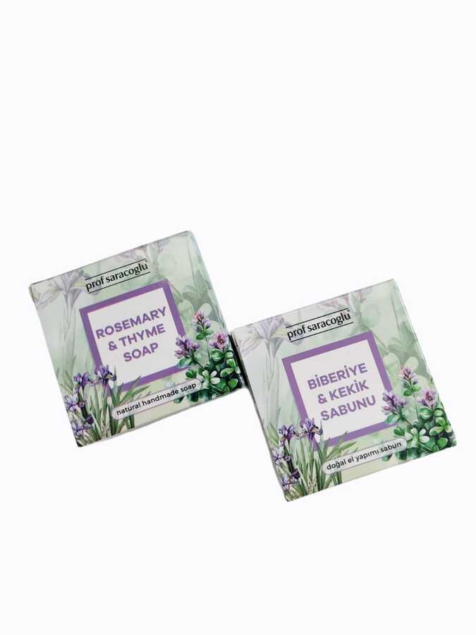 Handgemachte Feste Seife mit Rosmarin und Thymian - 135 g Hauptbild