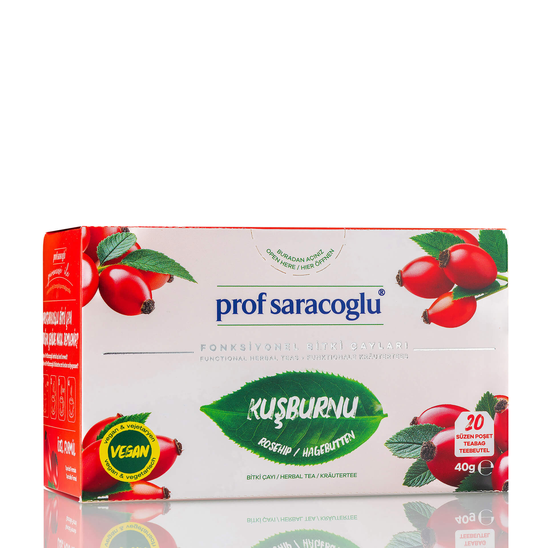 Hagebutten (Rosa canina) - Kräuterteebeutel (20 Beutel) Zweitbild