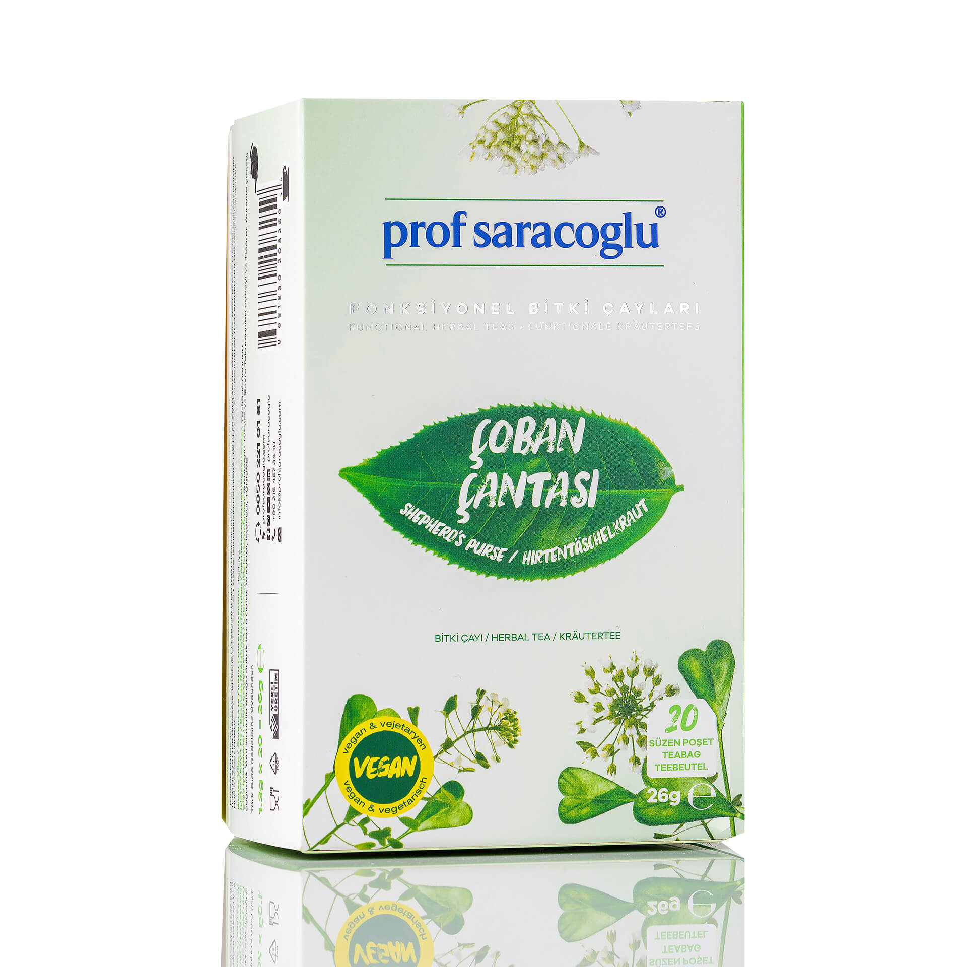Hirtentäschel- (Capsella bursa-pastoris) - Kräuterteebeutel